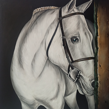 Load image into Gallery viewer, Acrylic Painting &quot;White Horse&quot;
