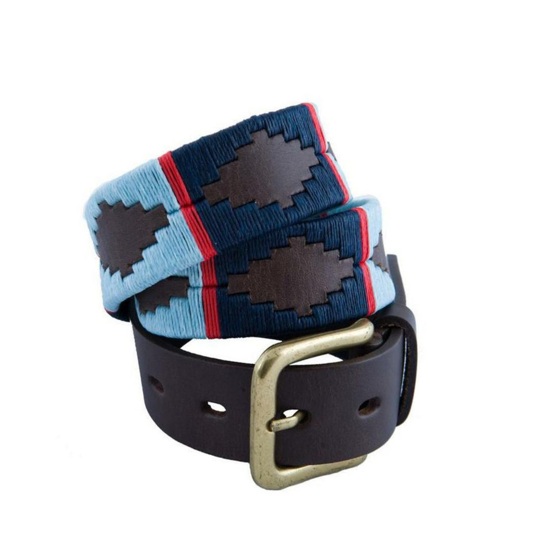 Argentine Polo Belt (Blue)